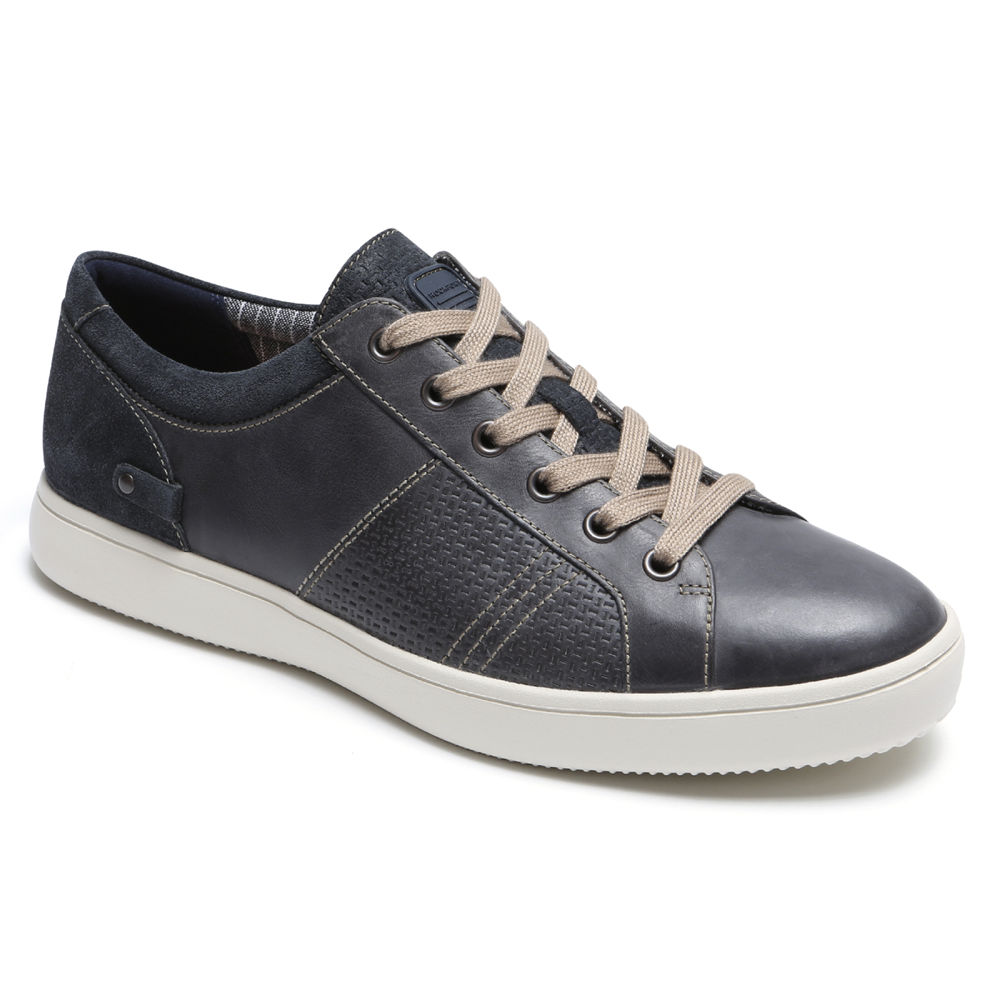 Tenis Rockport Homem Azuis - Colle Tie - 91837TVKQ